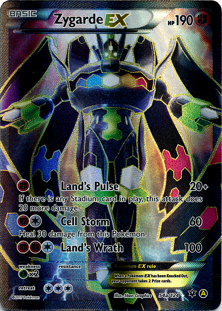 Zygarde EX 54a/124 Full-Art Promo - Mega Powers Collection Exclusive